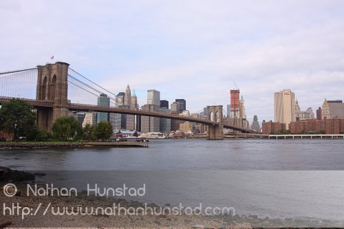 The Brooklyn Bridge from Brooklyn Bridge Park